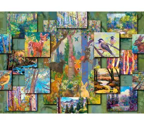 ENJOY Puzzle Wald Collage / 1000 Teile / ab 14 Jahren