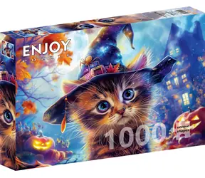 ENJOY Puzzle Kleine Hexenkatze / 1000 Teile / ab 14 Jahren
