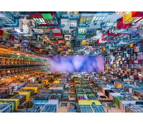 ENJOY Puzzle Buntes Apartmentgebäude, Hongkong / 1000 Teile / ab 14 Jahren