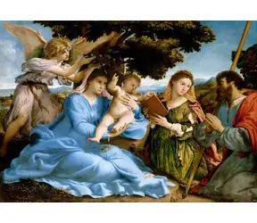 ENJOY Puzzle Madonna mit Kind, Heilige Katharina und Thomas / 1000 Teile / ab 14 Jahren