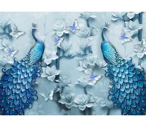 ENJOY Puzzle Blaue Pfauen / 1000 Teile / ab 14 Jahren