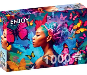 ENJOY Puzzle Queen of Butterflies / 1000 Teile / ab 14 Jahren