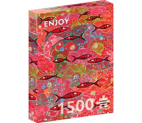 ENJOY Puzzle Tiefrot / 1500 Teile / ab 14 Jahren