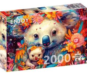 ENGIEBOY Puzzle Kuscheln mit einem Koala / 2000 Teile / ab 14 Jahren
