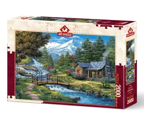 Kunstpuzzle 5471 Puzzle Zwei Wasserfälle / 2000 Teile / ab 15 Jahren