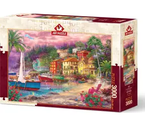 Kunstpuzzle 5527 Puzzle Lila Küste / 3000 Teile / ab 15 Jahren
