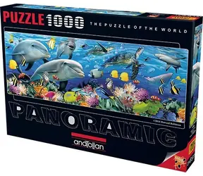ANATOLISCHES Panoramapuzzle Unterwasserwelt / 1000 Teile / ab 12 Jahren