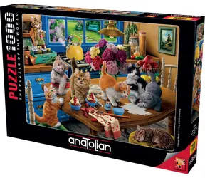ANATOLISCHES Puzzle Kätzchen in der Küche / 1000 Teile / ab 14 Jahren