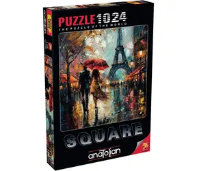 ANATOLIAN Quadratisches Puzzle „Liebe in Paris“ / 1024 Teile / ab 12 Jahren