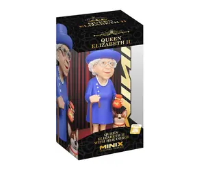 Minix -Sonderfigur: Königin Elizabeth II. mit Corgi