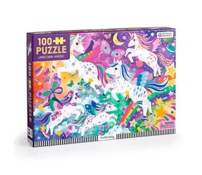 Mudpuppy Puzzle Magische Einhörner / 100 Teile / ab 5 Jahren