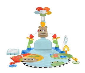 Fisher Price Spieldecke mit 3-in-1-Trapez Kick & Sway HYR60 / sensorischem Spielzeug / ab Geburt