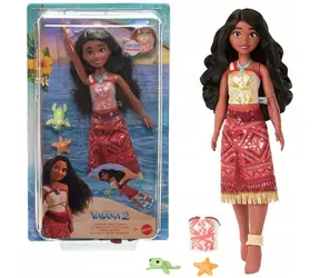 Mattel Disney Vaiana 2 Schwebende Seilpuppe JFF09 / 2 Zubehörteile / Farbwechsel / ab 3 Jahren