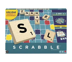 Mattel Scrabble Holzedition JLJ68 / Sprachversion: CZ / ab 8 Jahren
