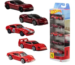 Mattel Hot Wheels Ferrari JLN12 Autos / 5 Stück / Maßstab 1:64 / ab 3 Jahren