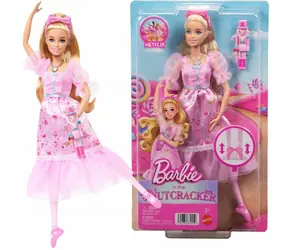 Mattel Barbie Nussknacker-Puppe Klara Ballerina JLW51 / 7 Gelenke / mit Nussknacker / ab 3 Jahren