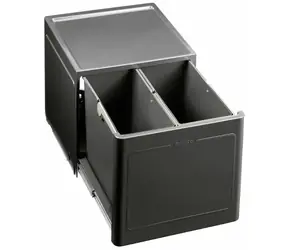 Blanco Botton Pro - Eingebauter, unterteilter Abfallbehälter - Volumen 26 l 