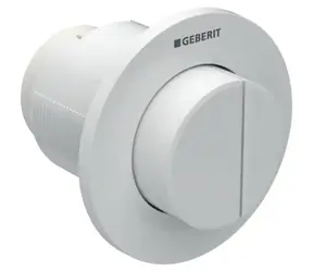 Geberit Spülsysteme - Fernbedienung Typ 01 | Pneumatisch | für 2 Spülmengen | Alpinweiß