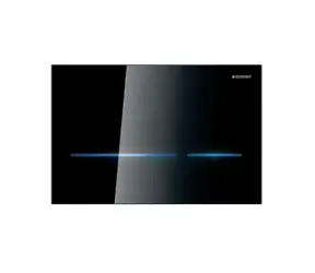 Geberit Sigma80 - Elektronische Spülsteuerung, schwarzes Glas / Netzanschluss