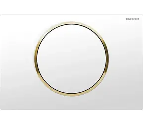 Geberit Sigma10 - Unterputzplatte weiß/goldplattiert 