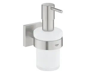 Grohe QuickFix Start Cube - Seifenspender mit Glas-/Superstahl-Halterung 