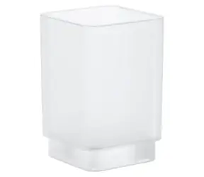 Grohe Selection Cube - daVinci Glas, satiniert weiß 