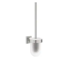 Grohe QuickFix Start Cube - Wand-WC-Bürste mit Glas-/Superstahl-Halterung 
