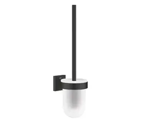 Grohe Start Cube - Wand-WC-Bürste mit Halterung, Glas/Mattschwarz 