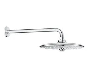 Grohe Euphoria SmartControl - Kopfbrause 260 mm | 3 Strahlarten | Brausearm 38 cm, Chrom 