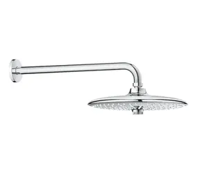 Grohe Euphoria SmartControl - Kopfbrause 260 mm | 3 Strahlarten | Brausearm 38 cm, Chrom 