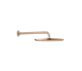 Grohe Rainshowan Cosmopolitan - Kopfbrause Cosmopolitan 310 mit 38 cm Arm | 1 Strahlart | gebürstet, Warm Sunset 