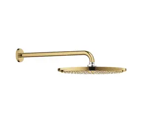 Grohe Rainshowan Cosmopolitan - Kopfbrause Cosmopolitan 310 mit 38 cm langem Arm | 1 Strahlart | Cool Sunrise 