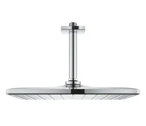 Grohe Rainshower - Kopfbrause 310 Mono Cube 95 l/min | 1 Strahlart | Deckenarm 14 cm Chrom 