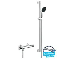 Grohe Precision Flow - Duschset mit Thermostat, verchromt 