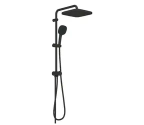 Grohe Vitalio Comfort - Duschset ohne Armatur 25 x 25 cm | 2 Strahlarten | Mattschwarz 