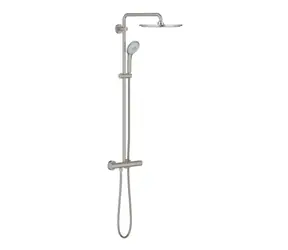 Grohe Euphoria - Duschset 310 mit Thermostat | 3 Strahlarten | Superstahl 