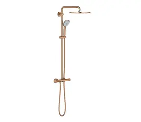 Grohe Euphoria - Duschset 310 mit Thermostat | 3 Strahlarten | gebürstet, Warm Sunset 