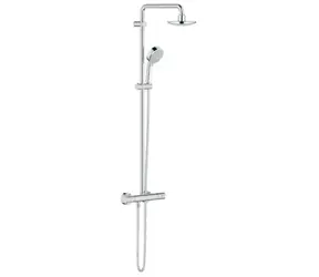 Grohe Tempesta Cosmopolitan - Duschset mit Thermostat 16 cm | 2 Strahlarten | Chrom 