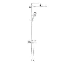 Grohe Rainshower SmartActive Cube - Duschset 310 mit Thermostat | 95 l/min | 3 Strahlarten | Chrom 