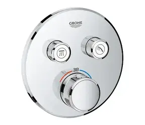 Grohe Grohtherm SmartControl - Thermostat-Duscharmatur für Unterputzmontage, 2 Ventile, Chrom 