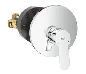 Grohe BauEdge - Unterputz-Brausearmatur mit verchromtem Korpus 