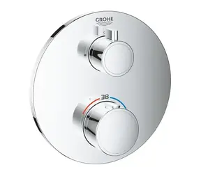 Grohe Grohtherm - Thermostat-Brausearmatur für Unterputzmontage, Chrom 