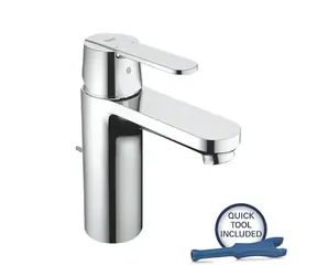 Grohe Get - Waschtischarmatur mit Ablaufgarnitur, verchromt 