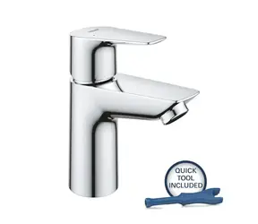 Grohe Start Edge - Waschtischarmatur mit Push-Open-Auslauf, verchromt 