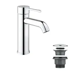 Grohe Essence Neu - Waschtischarmatur mit Push-Open-Auslauf, Chrom 
