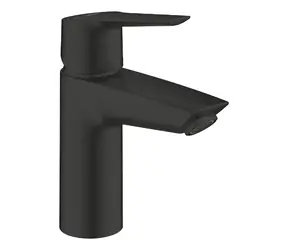 Grohe QuickFix Start - Waschtischarmatur mit Push-Open-Auslauf, mattschwarz 