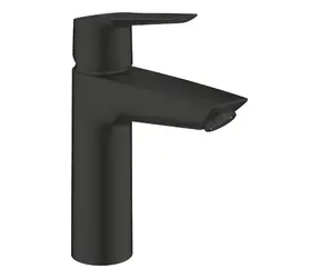 Grohe QuickFix Start - Waschtischarmatur mit Push-Open-Auslauf, mattschwarz 