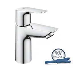 Grohe Start Edge - Waschtischarmatur mit Push-Open-Auslauf, verchromt 