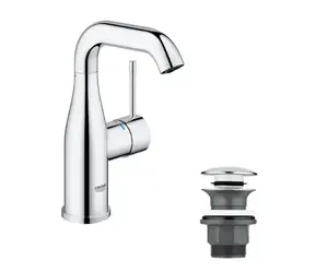 Grohe Essence - Waschtischarmatur mit Push-Open-Auslauf, verchromt 