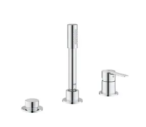 Grohe Lineare - Badewannenarmatur für 3-Loch-Montage, Chrom 